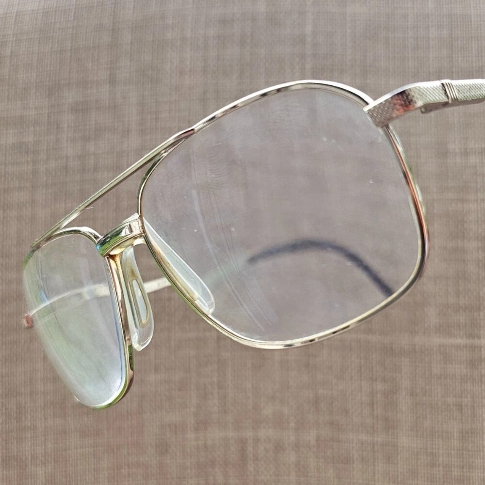 Vintage Stetson Zyloware Men Eyeglasses Frame Gold Tone Glasses 57[]16 145